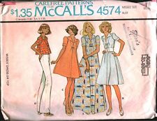 4574 Vintage McCalls SEWING Pattern Misses 1970s Pullover Dress Top Carefree OOP for sale  Shipping to South Africa