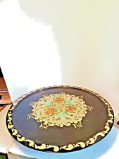Wooden Scandinavian 13.75 inch Rosemaling Lazy Susan Signed Trisha for sale  Shipping to South Africa