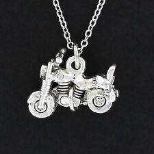 Motorcycle necklace pewter for sale  Loudon