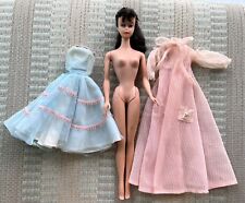 Vintage Barbie Doll Brunette Ponytail #3 #4 Solid Body All Original 2 Outfits for sale  Shipping to South Africa