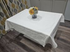 Used, Tablecloth White Ivyleaf 70"x108" New Cotton TableLinen Dining Restaurant for sale  Shipping to South Africa