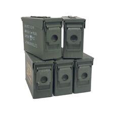 5 Cans! FIVE 30 Cal Grade 1 Empty Ammunition Case. M19A1 Ammo Cans for sale  Shipping to South Africa