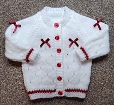 Handknitted baby cardigan for sale  HULL