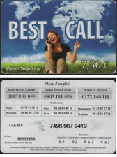 BEST CALL VISION TELECOM TELECARTE PREPAYEE 7.50€ VALIDE 2012/12/31 segunda mano  Embacar hacia Argentina