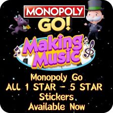 Hacer música ⭐ | Monopoly Go! Pegatinas All Star | TODAS disponibles ahora | rápidas segunda mano  Embacar hacia Argentina