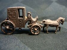 Cavalo e carruagem vintage em miniatura finamente trabalhados marcados França comprar usado  Enviando para Brazil