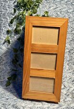 Vintage Handmade Solid Wood Cabinet - 3 Shelves - Full Door w/3 Photo Frames for sale  Shipping to South Africa