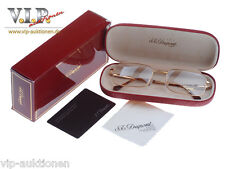 ST.DUPONT TITANIUM LUNETTE BRILLE EYE-GLASSES FRAME OCCHIALI TITAN & GOLD-FINISH comprar usado  Enviando para Brazil