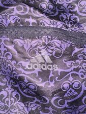 Adidas Negro Púrpura Mochila Bolso Bolso Cordón Cremallera Bolsillo Gimnasio 2008 segunda mano  Embacar hacia Argentina