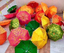 Wholesale Lot 30 PC Indian Parasol Wedding Decor Handmade Umbrella Gold Printed na sprzedaż  Wysyłka do Poland