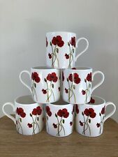 Poppy flower mugs for sale  RHYL