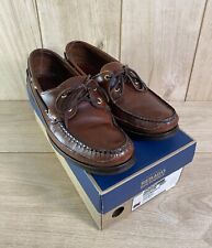 Sebago brown leather for sale  BASINGSTOKE