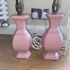 Pair pink porcelain for sale  SUTTON
