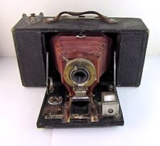 Câmera de Filme Brownie Dobrável Antiga Kodak 2A Fole Vermelho comprar usado  Enviando para Brazil