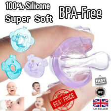 Soft Flexible Orthodontic Baby Dummy Pacifier 100% Silicone Teat Nipple Soother  for sale  BIRMINGHAM