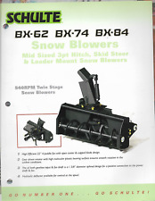Schulte snow blowers for sale  Vulcan