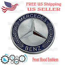 Emblema de capucha delantera estrella para Mercedes-Benz corona de laurel insignia clase C segunda mano  Embacar hacia Mexico