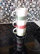 Stacking mugs chrome for sale  LEEDS