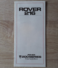 Rover 216 range for sale  BOURNE