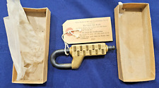 Candado de dedo combinado Iowa Lock & Mfg Co #30 Burlington Ia de colección antiguo RARO, usado segunda mano  Embacar hacia Argentina