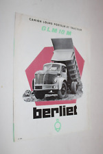 Prospectus camion berliet d'occasion  Charolles