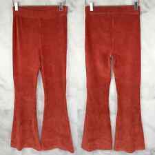 Aerie High Waisted Ribbed Flare Pull On Pants Velour Velvet Corduroy Retro Boho for sale  Shipping to South Africa