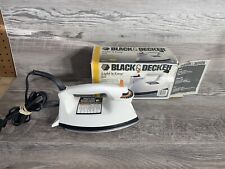 Vintage 1986 Black & Decker Light 'n Easy Steam & Dry Iron F383WH com manual comprar usado  Enviando para Brazil