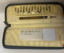 Roneo Vickers Stencil Kit - Vintage Calligraphy Tools In Original Case for sale  Shipping to South Africa