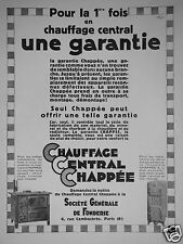 Publicité 1930 chauffage d'occasion  Longueil-Sainte-Marie