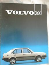 Volvo 360 brochure for sale  KINGS LANGLEY