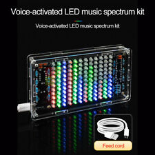 Kit de espectro de música LED 5V controle de voz tela de espectro de matriz de pontos dinâmica faça você mesmo comprar usado  Enviando para Brazil
