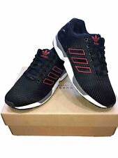 Mens Adidas ZX Flux Trainers Size 8 Black Red Good Condition, used for sale  Shipping to South Africa