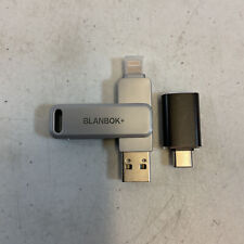 Blanbok+ Gray MFi Certified 128GB Photo Stick Flash Drive Compatible For iPhone, used for sale  Shipping to South Africa