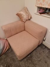 pink corner sofa for sale  HITCHIN