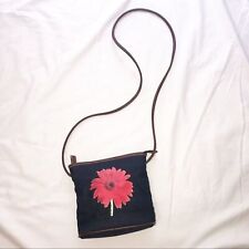 Bolsa tiracolo pequena relíquia denim flor vermelha comprar usado  Enviando para Brazil