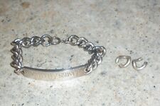 mens heavy silver bracelet for sale  PERTH