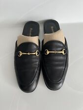 Used, RUSSELL & BROMLEY WOMEN’S BLACK LEATHER BACKLESS HORSE BIT LOAFERS MULES - UK 6 for sale  Shipping to South Africa