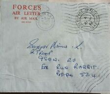 Usado, 1966 CARTA AÉREA DE LAS FUERZAS BRITÁNICAS PARA EL EJERCICIO RUN RABBIT + OFICINA DE CORREOS DE CAMPO 1043 segunda mano  Embacar hacia Argentina