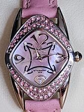 Relógio de pulso Pastorelli by Invicta tom prata pulseiras de couro rosa e pedras preciosas rosa comprar usado  Enviando para Brazil