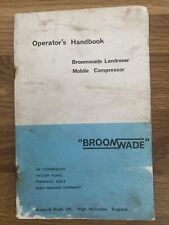 broomwade compressor for sale  CHESTERFIELD