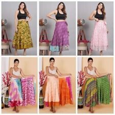 Used, Vintage Handmade Silk Wrap Skirt Hippie tie Skiet Dress For Women 30 PC for sale  Shipping to South Africa
