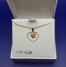 10k double heart necklace for sale  Springfield