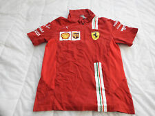 Camiseta polo Ferrari infantil masculina PUMA vermelha tamanho M corrida F1 1/4 zíper comprar usado  Enviando para Brazil