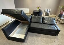 Black corner sofa for sale  TUNBRIDGE WELLS