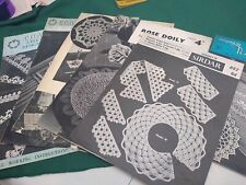 5.vintage crochet doilies for sale  WIGAN