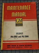 gmc bus manual maintenance for sale  Suffolk