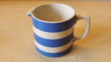 Cornish kitchen ware blue and white striped jug - chipped for sale  NORTHAMPTON