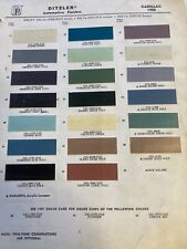 Used, 1958 CADILLAC AUTOMOTIVE P.P.G., DITZLER Exterior Paint Color Chip ORIGINAL for sale  Shipping to South Africa