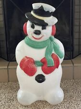 Vintage Christmas Blow Mold 32” Frosty The Snowman Scarf Christmas Decoration for sale  Clarksburg