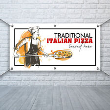 PVC Banner Pizza Traditional Food Print Outdoor Waterproof High Quality, used for sale  Shipping to South Africa